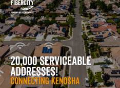 aerial city view - connected addresses