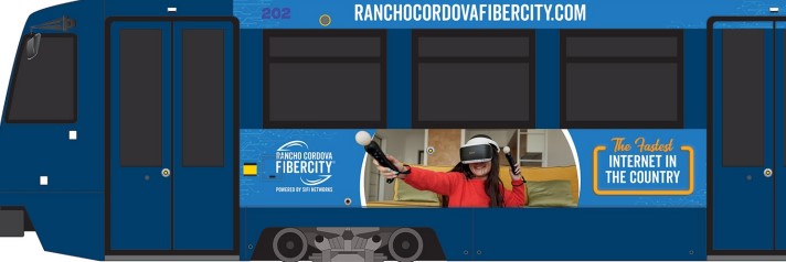 Rancho Cordova FiberCity® Rolling into the City by Train