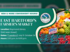 EAST HARTFORD FIBERCITY® TO ATTEND ANNUAL EAST HARTFORD FARMERS MARKETS