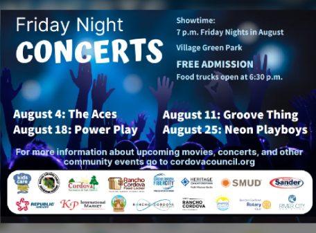 RANCHO CORDOVA FIBERCITY® TO ATTEND SUMMER CONCERT SERIES