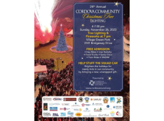 Cordova community christmas tree lighting