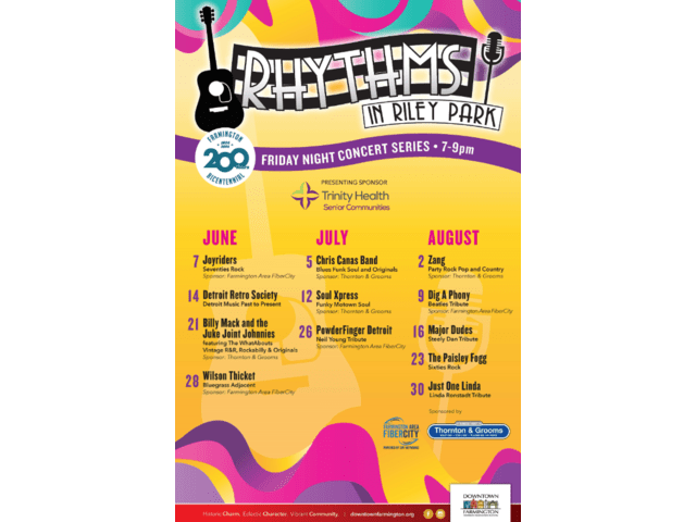 FARMINGTON AREA FIBERCITY® TO SPONSOR RHYTHMS IN RILEY PARK