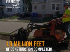 Microtrenching machine