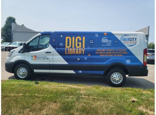 Rockford Digital Library van