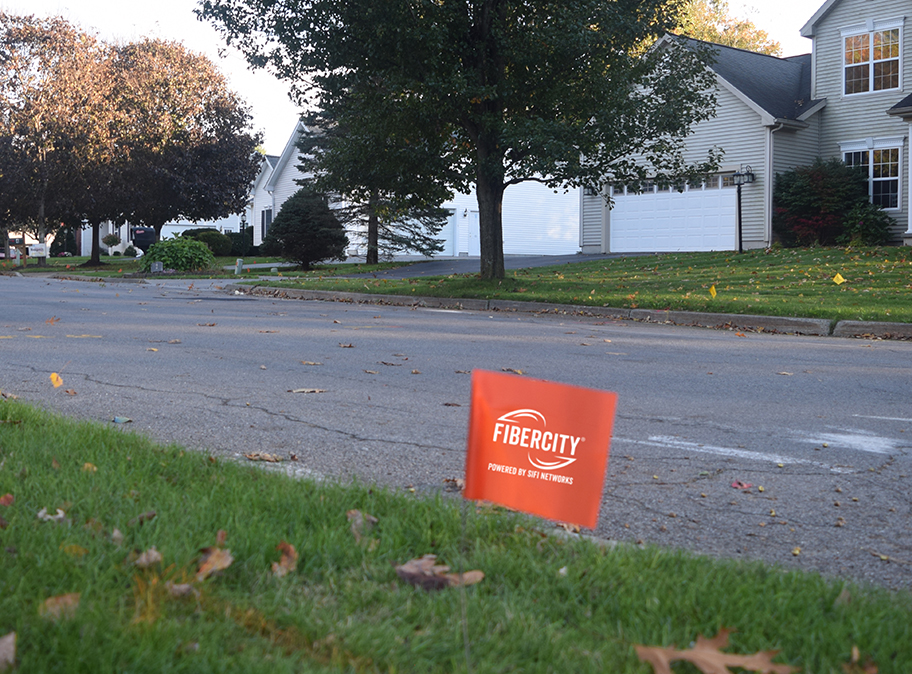 FiberCity construction flag - Farmington Area FiberCity® Project Powers Forward